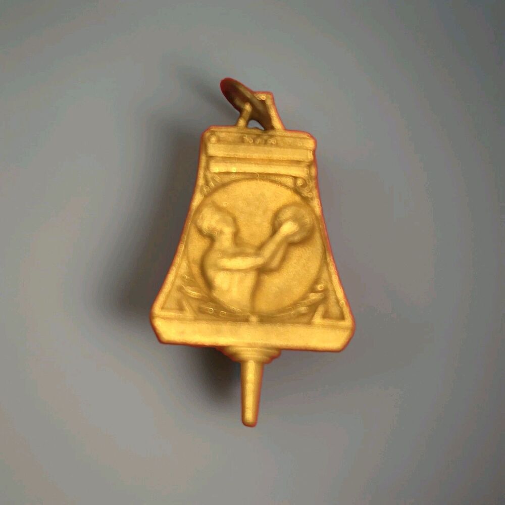 Vintage Balfour BASKETBALL Bronze Pendant Charm College School University